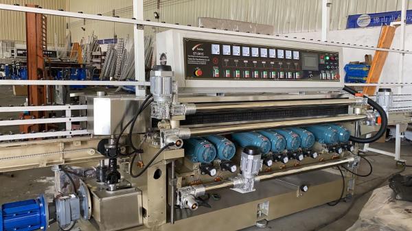 Direct Manufacture Glass Beveling Machine 9 Motor Glass Edging Equipment 21kw Total Power