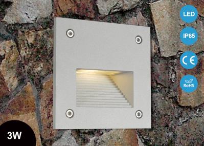 3W IP65 CE ROHS Approval Outdoor LED WALL Lights / Decorative Square LED Stair Lights