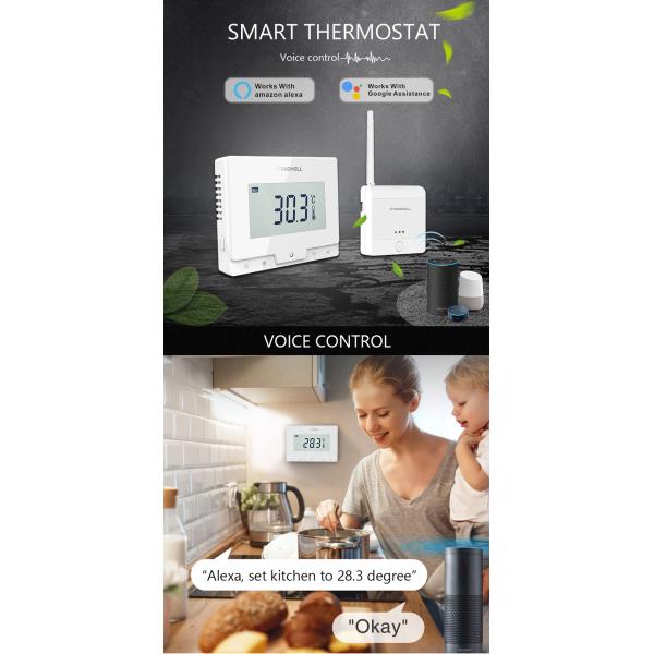 термостат боилера газа термостата MQTT 868MHz Tuya WiFi умный беспроводной