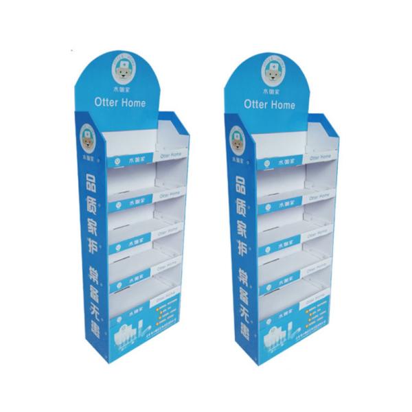 Eco-friendly Custom Logo Plastic Shoe Rack Organizer for Metal Paper Display Stand