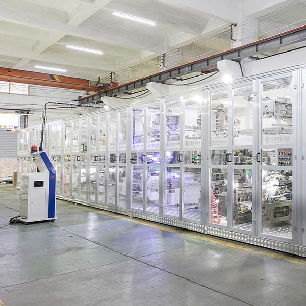 Professional Design 1200pcs/min Sanitary Pad Production Line with Raw Material Export