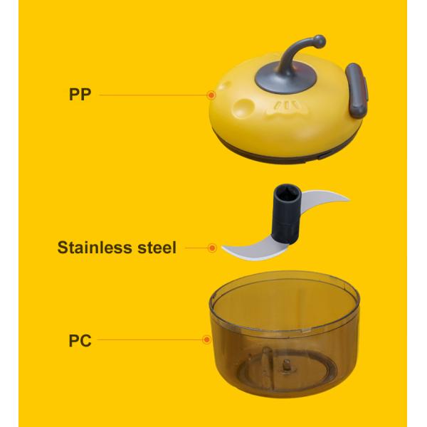 Stainless Steel Kitchen Gadgets Food Chopper Garlic Meat Grinder Mini Garlic Press Vegetable Chopper Masher