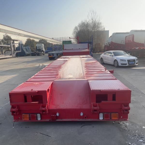 Max Payload 80 ton-150ton Heavy Duty Agricultural Tractor Lowboy Dump Trailer