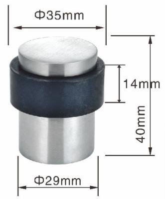 Floor Mounted Magnetic Door Stop Holder Flat Top Solid Stainless Steel
