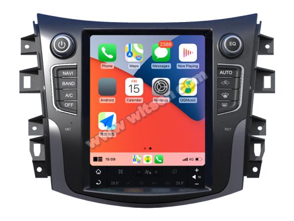 9,7 tela vertical de Tesla Android da tela para o estéreo 2017-2022 do carro de Nissan Navara Terra NP300