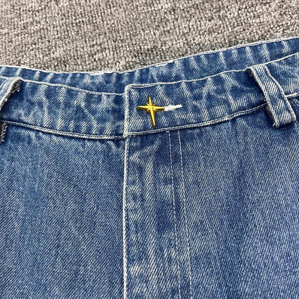 Pantalones cortos de mezclilla personalizados para hombre con estampado de pedrería, pantalones cortos de mezclilla para hombre, transpirables, vintage, ropa de calle, bordados, para verano