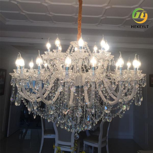 Роскошная вилла Hall E14 люстр ламп свечи Кристл