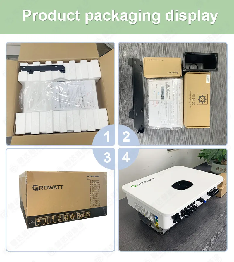 High Efficiency Growatt Three Phase Inverter MOD 12KTL3-X 12KW 2MPPT Inverter Price on Grid Grid Tie Solar Inverter