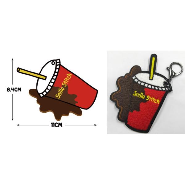 PMS Chenille Embroidery Patches Keychains Pantone Offset For Women Girls