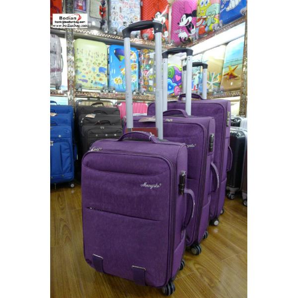cheap soft sided 20''+24'' +28'' three piece trolley luggage set,suitcases from Baigou