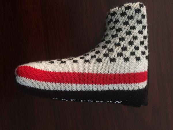 knitted head cover , golf knitted golf putter head cover , golf putter head cover