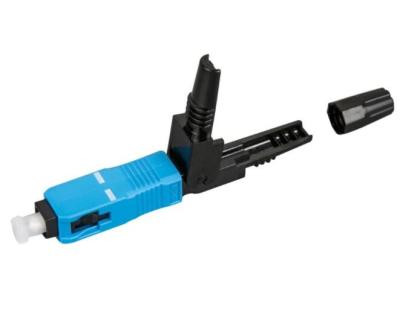 0.9mm Drop Cable Fiber Optic Fast Connector SM SC Upc