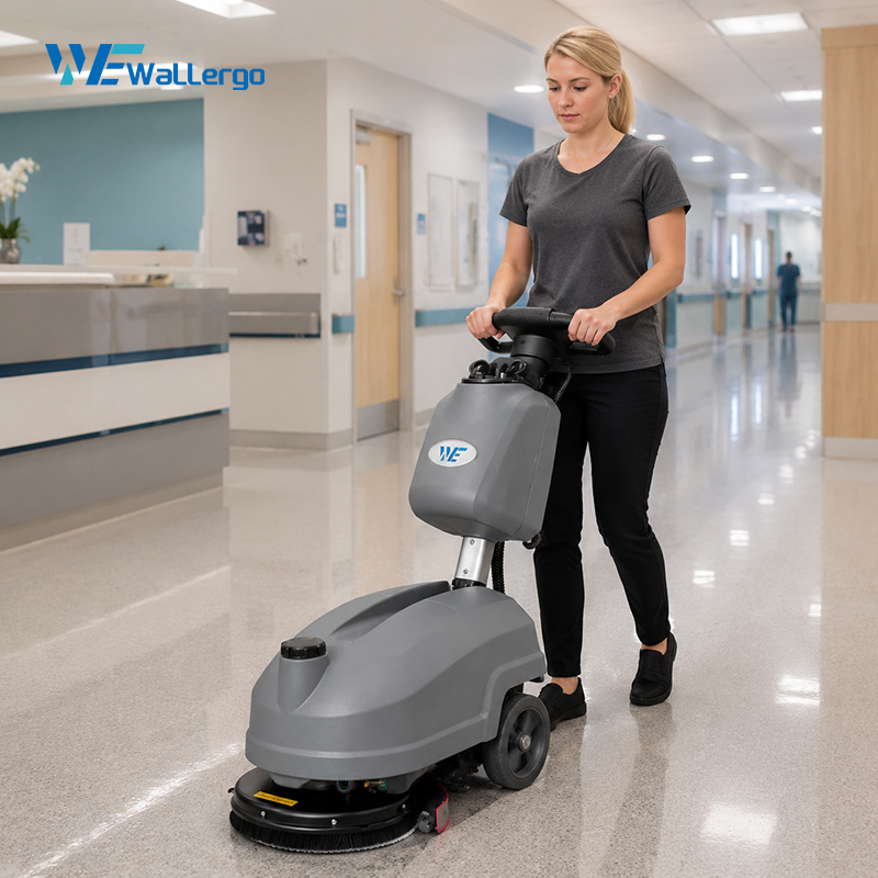 High Efficiency Floor Scrubber Tile Grout Cleaning Machine Suitable for Dining Room School Hospital