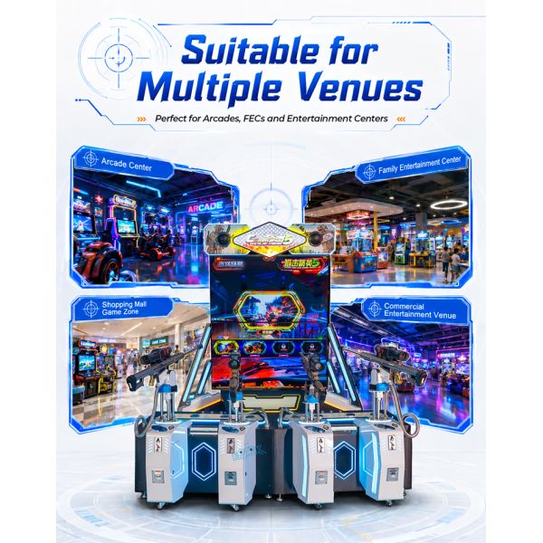 4 Player Shoot Arcade Game Machine Video Game Machine