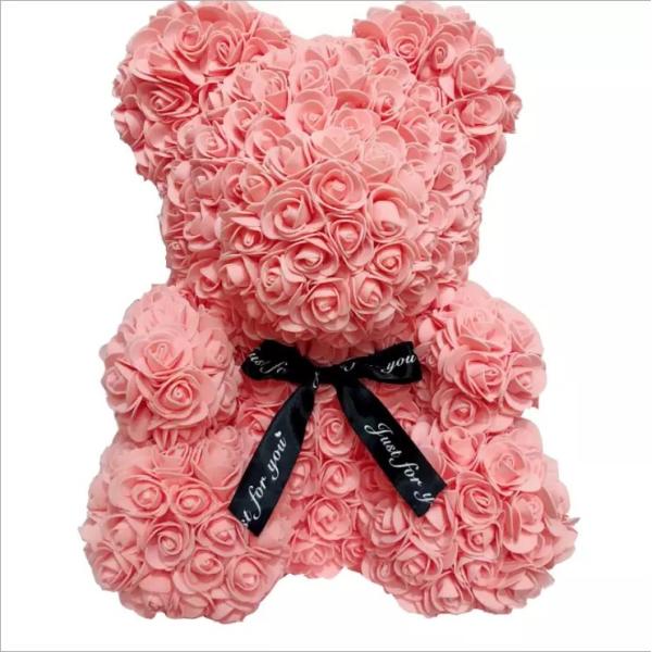 2020 Artificial Foam Teddy Bear Rose Valentine Gift With Gift Box for Valentine's Day