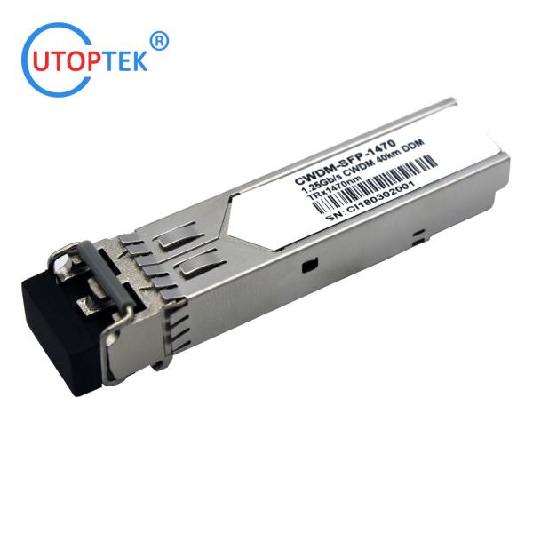 1.25G CWDM SFP 40km 1270~1610nm optical fiber transceiver module for cisco/huawei/Extreme/Alcatel/Arista