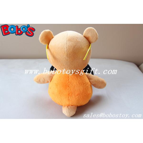 Custom Mascot Bear Toy Stuffed Bear Animal With Glass