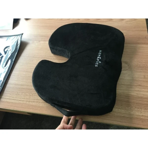Velvet Fabric Orthopedic Memory Foam Back Seat Cushion for Wheel Chair Car Seat Massage Yoga