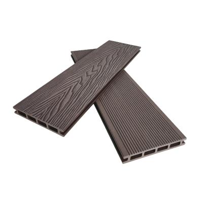 Decking durável exterior WPC 3D gravado para fogo do pátio - retardador