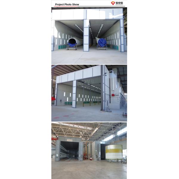 La peinture des cabines pour la cabine de jet de tour de turbine de vent d'industrie énergétique de vent satisfait des exigences d'industrie