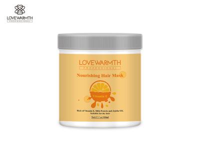 Máscara de nutrição dos cuidados capilares da vitamina E, máscara do tratamento do cabelo seco de proteína de leite 500g