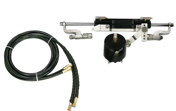 7 Plunger Bass Boat Hydraulic Steering Kit , 214 Mm Strode Marine Hydraulic Steering Kit
