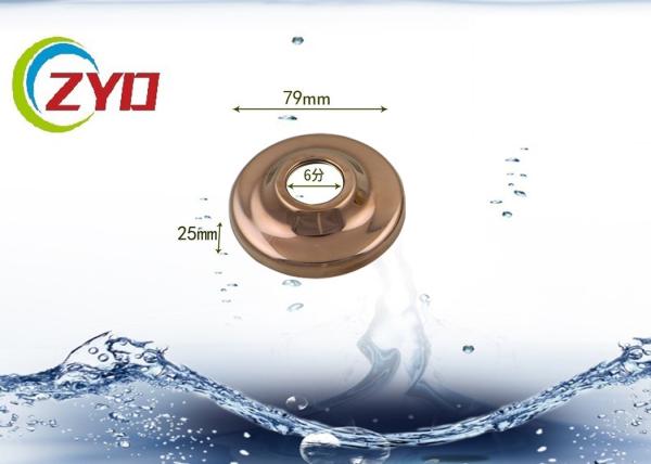 Round Adjustable 304 Stainless Steel Chrome Metal Faucet Accessory Angle Valve Decorative Cover Faucet Cartridge Cap