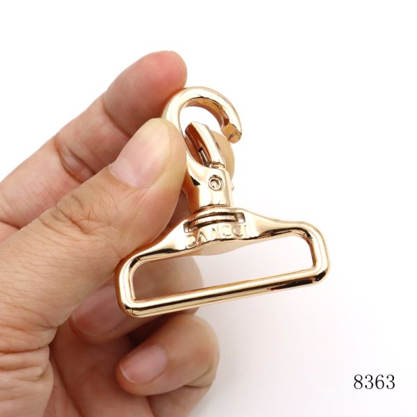 2 Inch Square Ring Swivel Snap Hook Middle East Design Round Head carabiner for Bag Strap