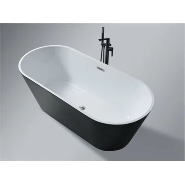 Acrylic Free Standing Bathtubs with Seamless Bonding and Anti Slip Treatment for Hotels Homes and Beauty Salons