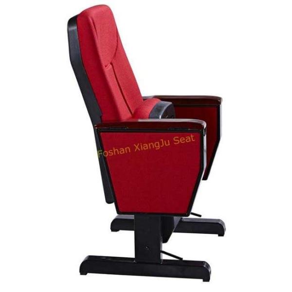 Movable Wooden Writing Tablet Auditorium Chairs With Caster Wheel / Theater Seating Furniture
