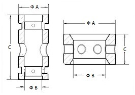Various High Speed Turbocharger Journal Bearing with material CW713R bronze