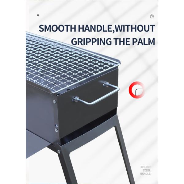 Flame Safety Device Non-Stick Coating BBQ Grill For Outdoor Camping And Charcoal Grills