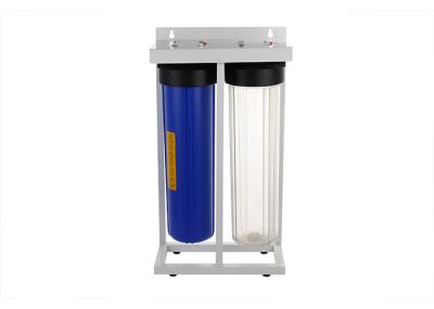 Floor mount 20'' big blue whole house  water filter housings 1'' port with two sump
