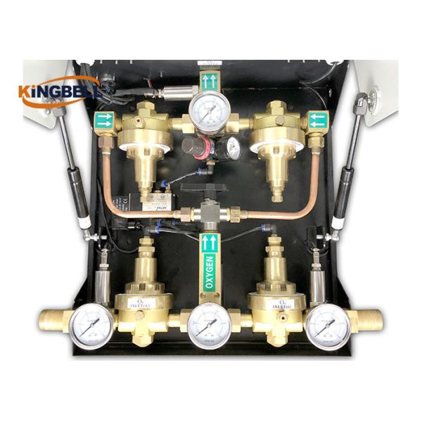 Automatic Medical Gas Manifold PLC Control Brass Gas Type Oxygen