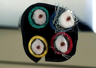 Calibre de diâmetro de fios combinado do cabo coaxial 18 de 4RG6 CATV 75 Ohn porque protetor do dobro de CCS
