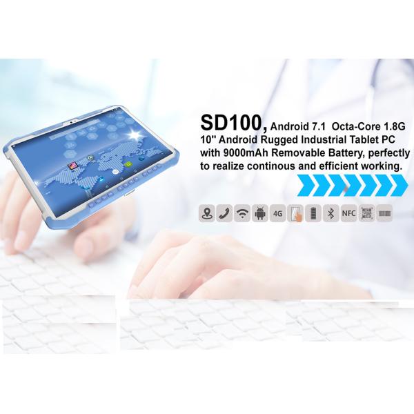 Fingerprint Tough Android Tablet PDA UHF RFID HF NFC GPS Bluetooth GPS Wifi Barcode Scanner Type