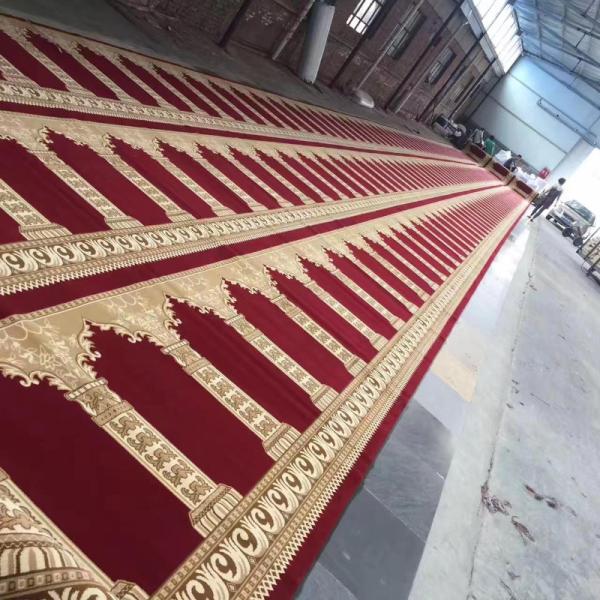 Modern Style Mosque Carpet Roll in 4m Width from Pakistan with Design