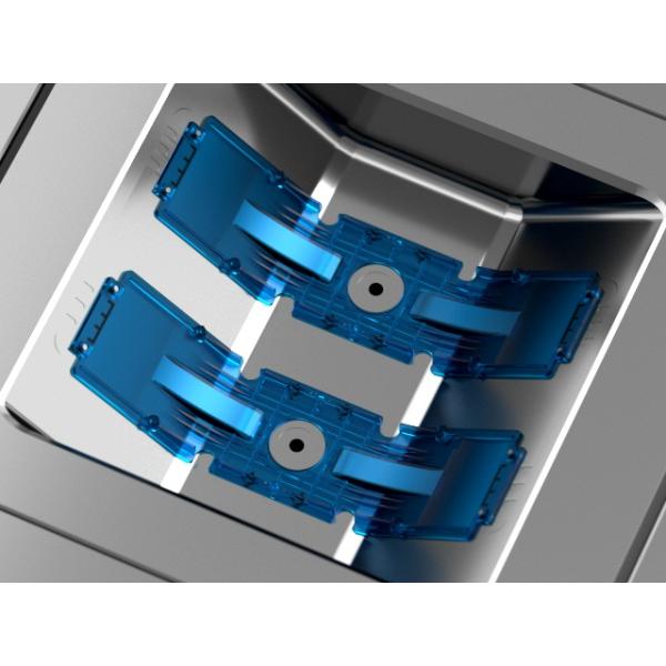 Кронштейн закрытой ременной вилки МЯТЛИКА прозрачный бортовой (1*2)/холодная прессформа No.22728 /Three-plates бегуна