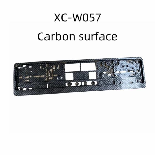 XLX High-quality 3D Logo Matte Plastic European License Plate Frame 53*12 cm 1-1.5mm Thickness GAC-Mitsubishi EV530 EV Eupheme