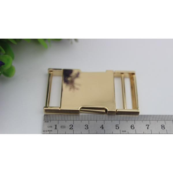 High quality zinc alloy 32 mm light gold fast release buckle for bag parts