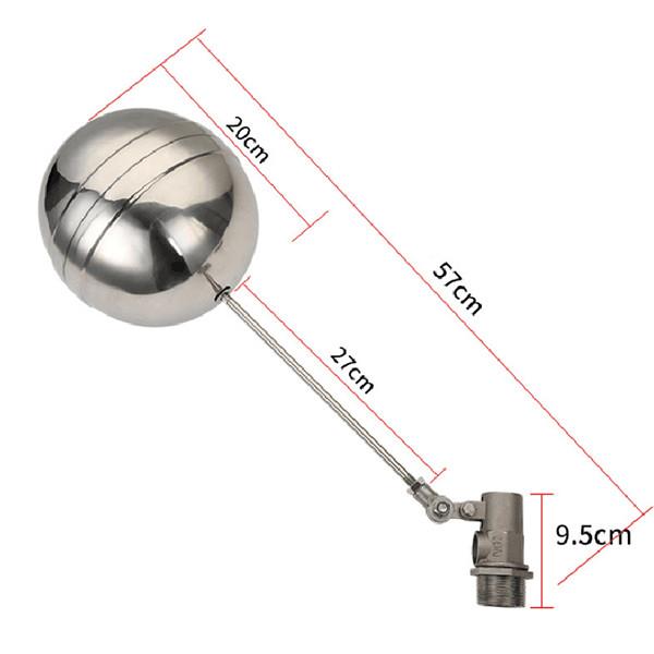High Performance Water Tank Ball Valve , Stainless Steel 304 Level Ball Float Valve