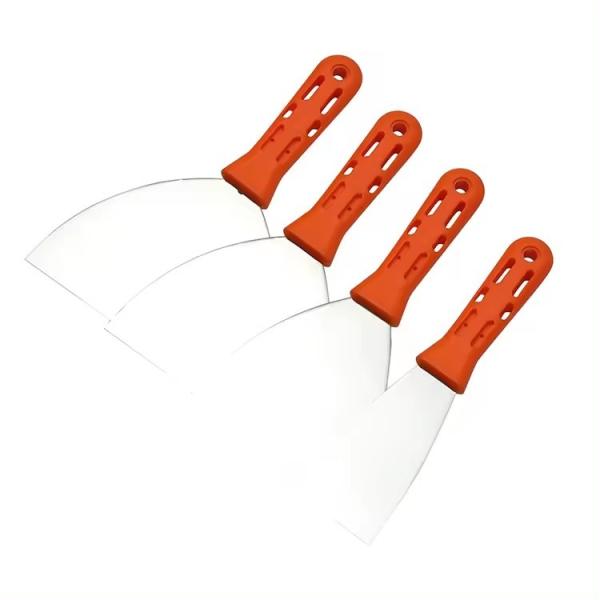 Plastic ABS Handle Soft Grip Flexible Stainless Steel Carbon Steel Rust-free Putty Knife Scrapers