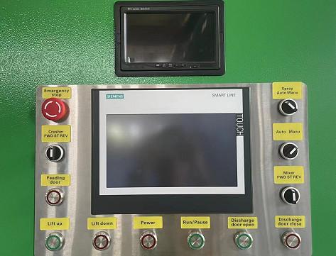 Reciclando o desperdício de alimento 1000kg à máquina da retalhadora da eliminação do alimento da máquina do adubo para o adubo