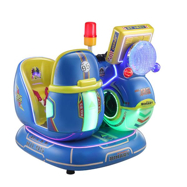 Fibra de vidro 3D jogos Kiddie Ride Car com 1 jogador de moeda pusher e design atraente