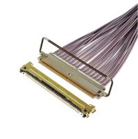 64 Gbps PAM4 81863-100B-01 50P 0,4 mm d'envergure Type d'accouplement horizontal Assemblage de câble micro-coaxial