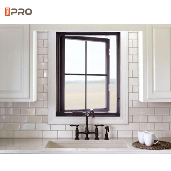 security Aluminum Casement Windows For Hurricane Sound Heat Insulated
