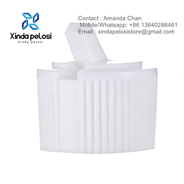 Customizado Bateria de plástico branco Detergente Torreta Flip Cap Para Espremido garrafa para venda