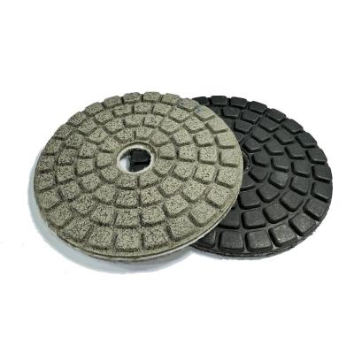 Blanc / Noir Buff Diamant Polisseur humide Pad Dia 100 mm 125 mm Pour la pierre
