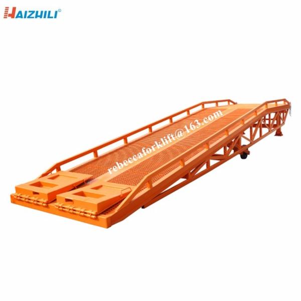 Hydraulic Mobile Dock Ramp , 10 Ton Manual Portable Yard Ramp For Indoor / Outdoor