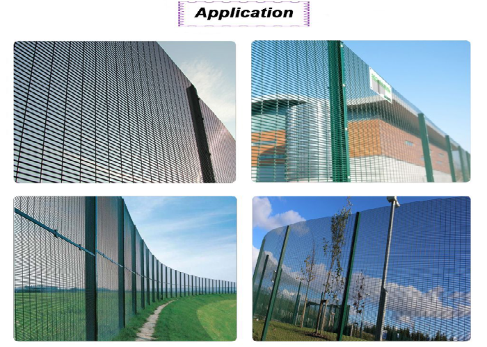 High Security Anti Climb 358 Fence For Prisons Airports Border Perimeters